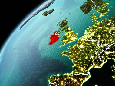 İrlanda'da Dünya görünümünü akşam