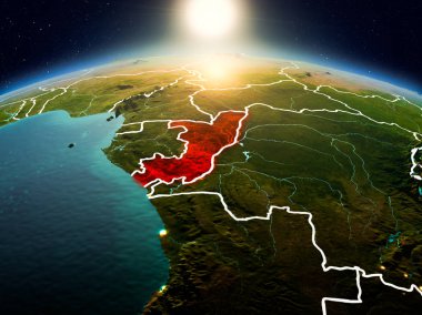 Yörüngeden gündoğumu Kongo'da