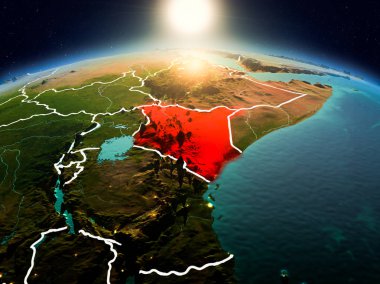 Sunrise yörüngeden Kenya