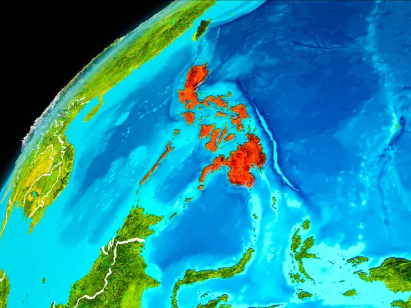 Filipijnen vanuit de ruimte — Stockfoto