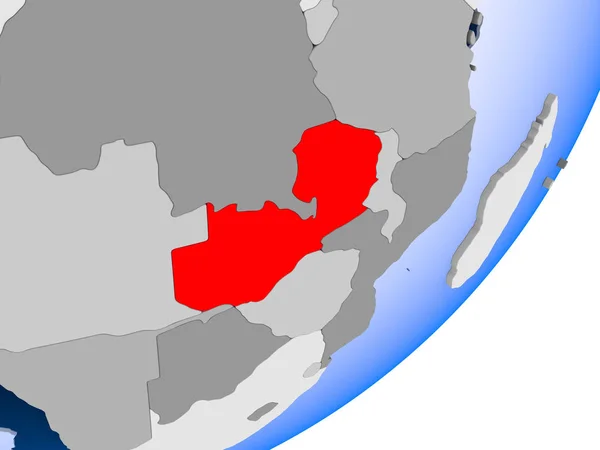 Mapa de zâmbia — Fotografia de Stock