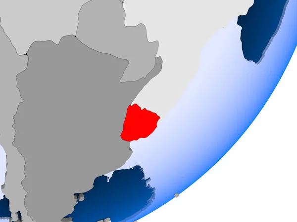 Karte von Uruguay — Stockfoto