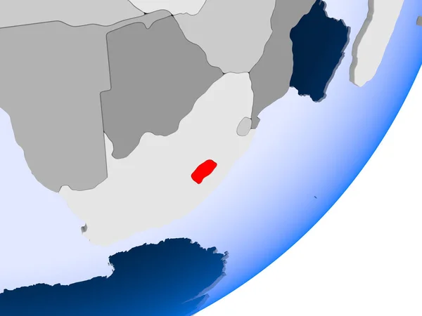 Карта Лесото — стокове фото