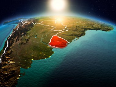 Sunrise yörüngeden Uruguay