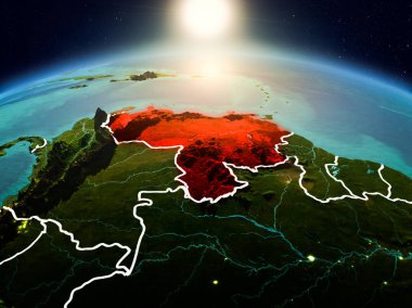 Sunrise yörüngeden Venezuela