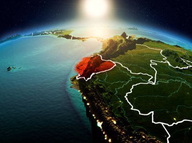 Sunrise yörüngeden Ekvador