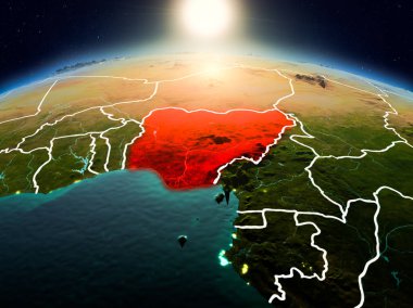 Sunrise yörüngeden Nijerya