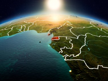 Sunrise yörüngeden Ekvator Ginesi