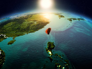 Sunrise yörüngeden Tayvan