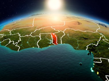 Sunrise yörüngeden Togo