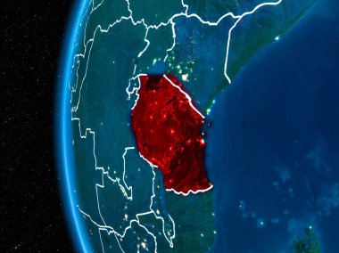 Tanzanya gece yeryüzünde