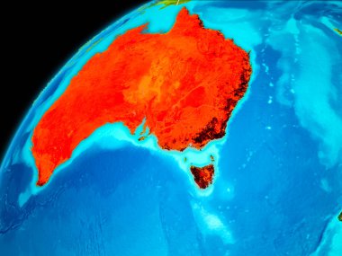 Uzaydan gelen Avustralya