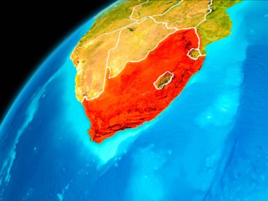 Uzaydan gelen Güney Afrika