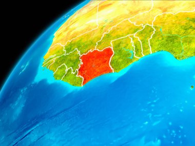 Fildişi Sahili uzaydan