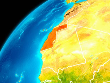 Uzaydan gelen Batı Sahra