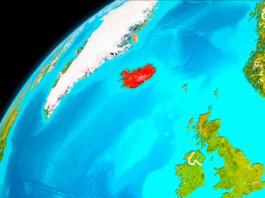 Uzaydan gelen İzlanda