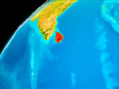 Sri Lanka uzaydan
