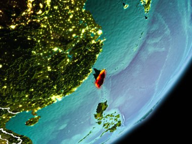 Yörünge görünümü Tayvan