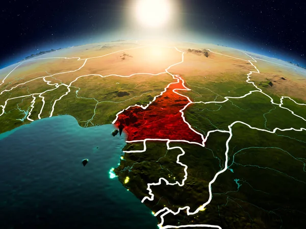 Sunrise yörüngeden Kamerun