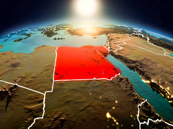 Sunrise yörüngeden Mısır