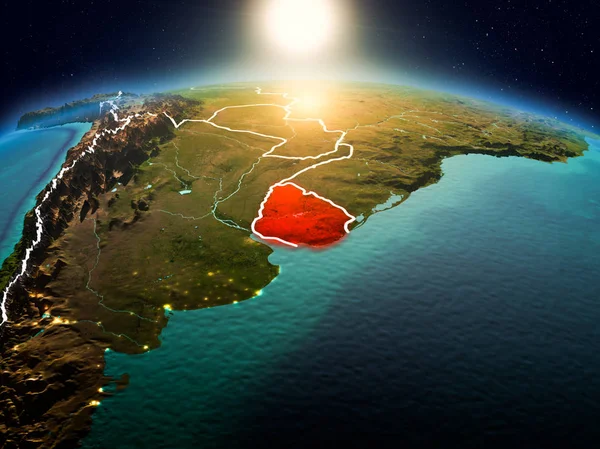 Sunrise yörüngeden Uruguay