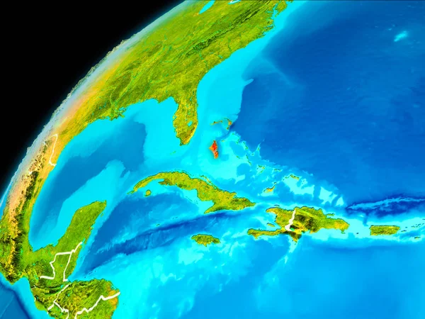 Μπαχάμες από το διάστημα — Φωτογραφία Αρχείου