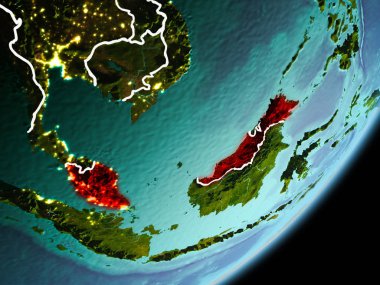 Yörünge görünümü Malezya