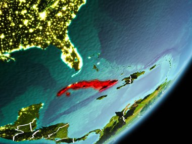 Küba'nın yörünge görünümü