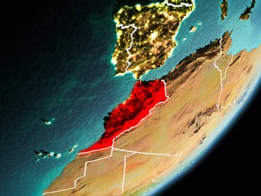 Yörünge görünümü Fas