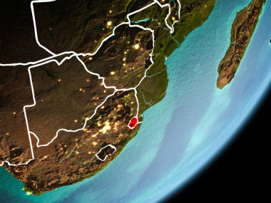 Svaziland yörünge görünümü