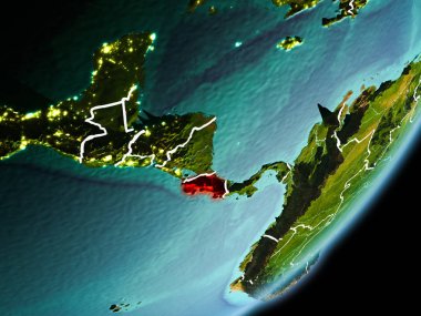 Yörünge görünümü Kosta Rika