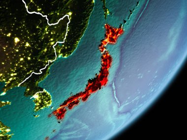 Japonya'nın yörünge görünümü