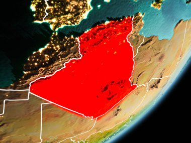 Yörünge görünümü Cezayir