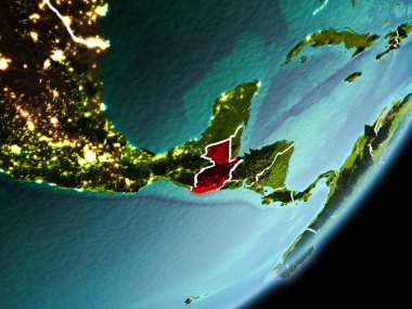 Yörünge görünümü Guatemala