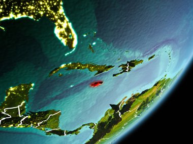 Yörünge görünümü Jamaika