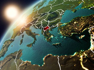 Makedonya Planet Earth günbatımı