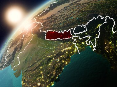 Nepal Planet Earth günbatımı