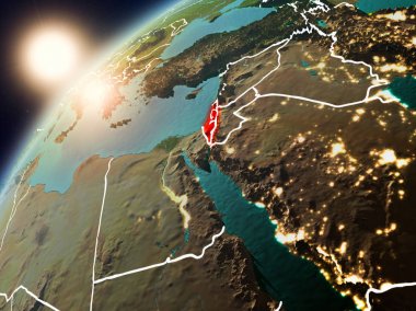 İsrail Planet Earth günbatımı