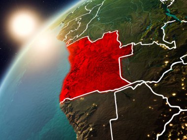 Angola Planet Earth günbatımı