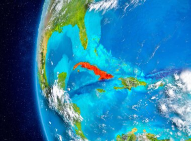 Uzaydan yeryüzündeki Küba