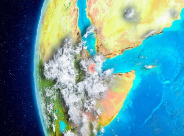 Uzaydan yeryüzündeki Cibuti