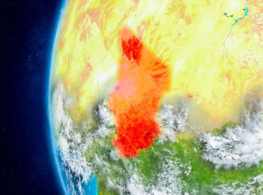 Chad uzaydan yeryüzündeki