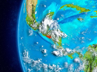 El Salvador uzaydan yeryüzündeki