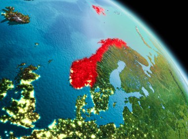 Norveç dünya üzerindeki sabah