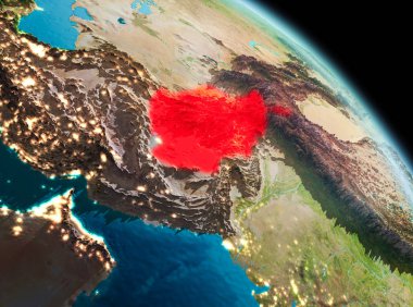 Afganistan dünya üzerindeki sabah