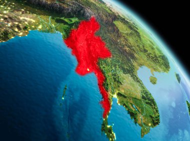 Myanmar dünya üzerindeki sabah