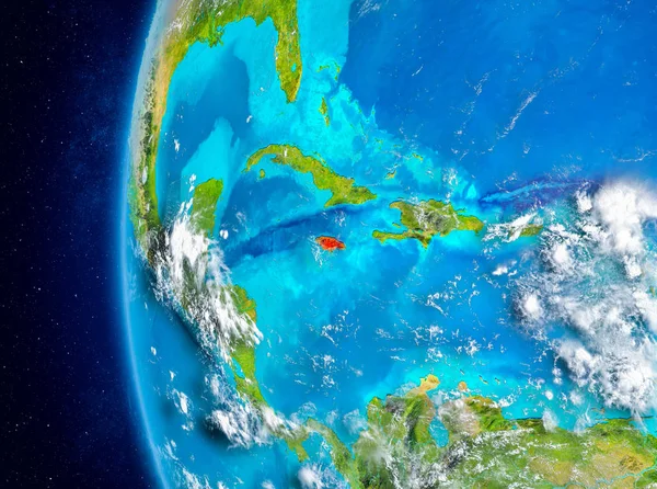 Ямайка на землі з космосу — стокове фото
