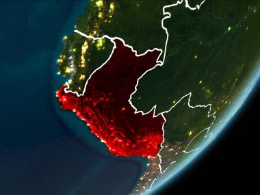 Peru gece dünya