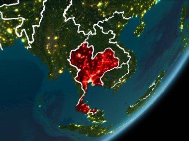 Tayland 'da gece Dünya