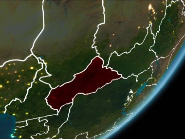 Orta Afrika 'da gece Dünya